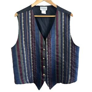 Anxiety Vintage 90s Satin Classic Formal Vest Womes 18/20